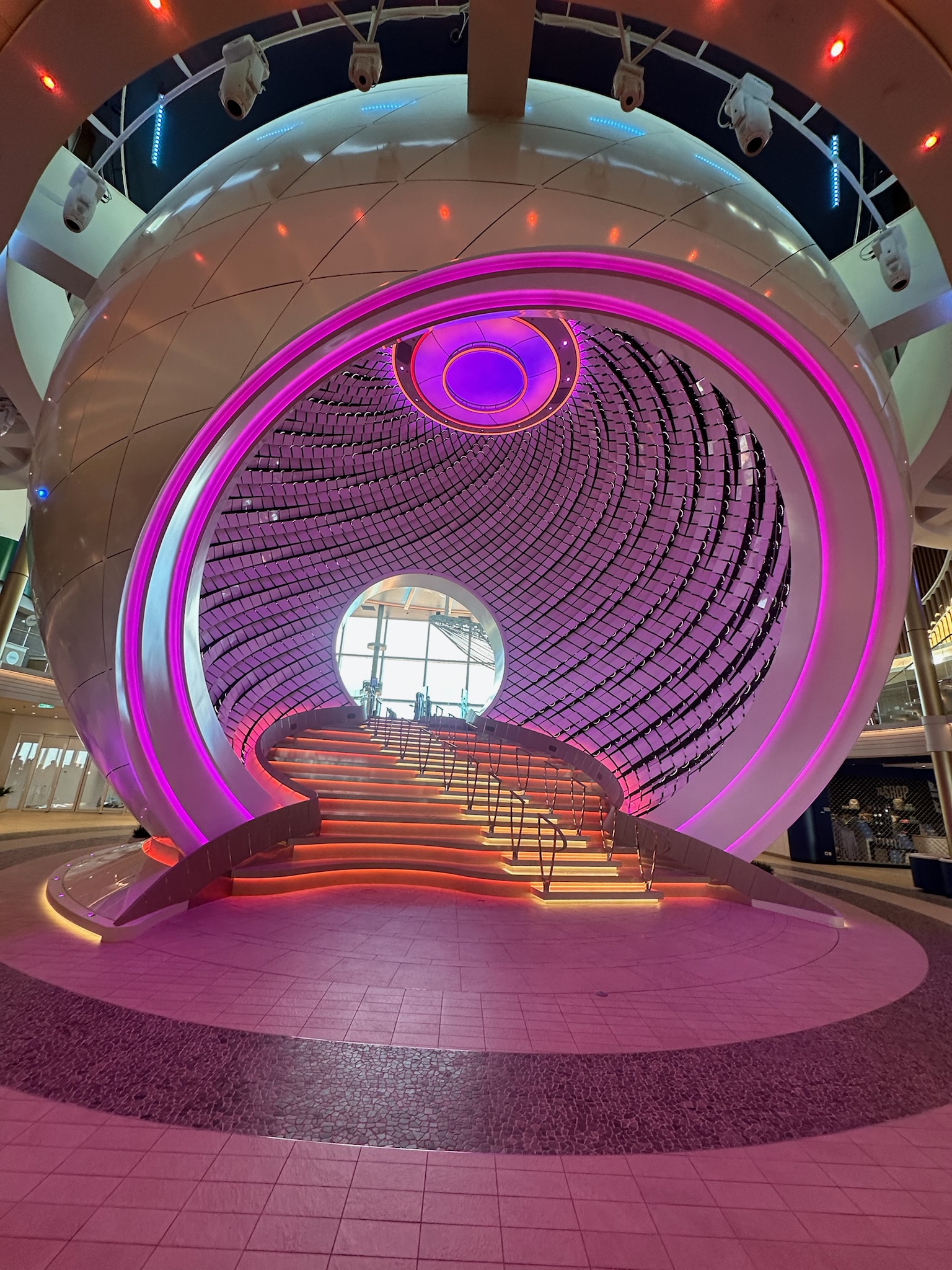 The Pearl feature in the Royal Promenade of Icon of the Seas