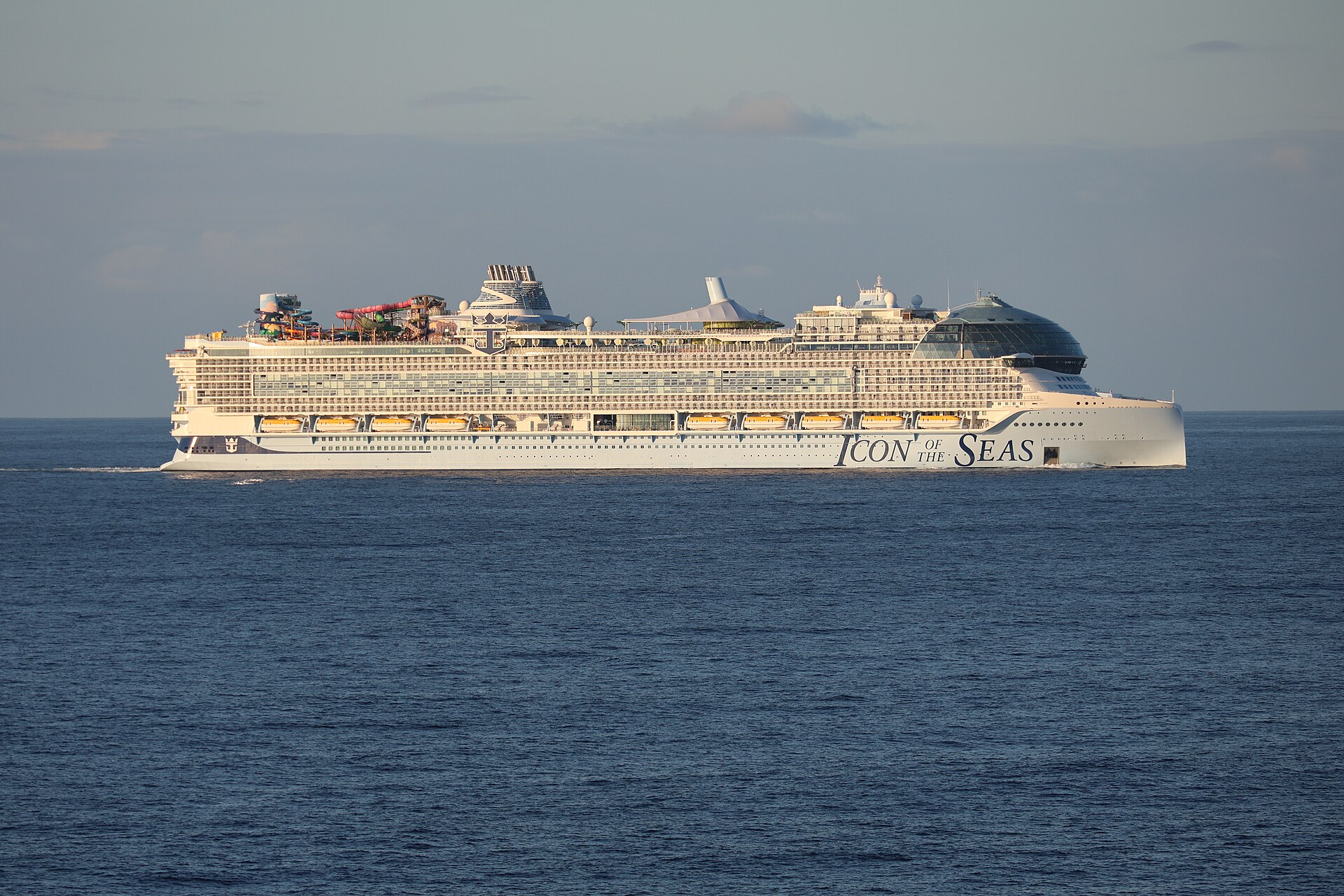 Icon of the Seas docked in Puerto Rico
