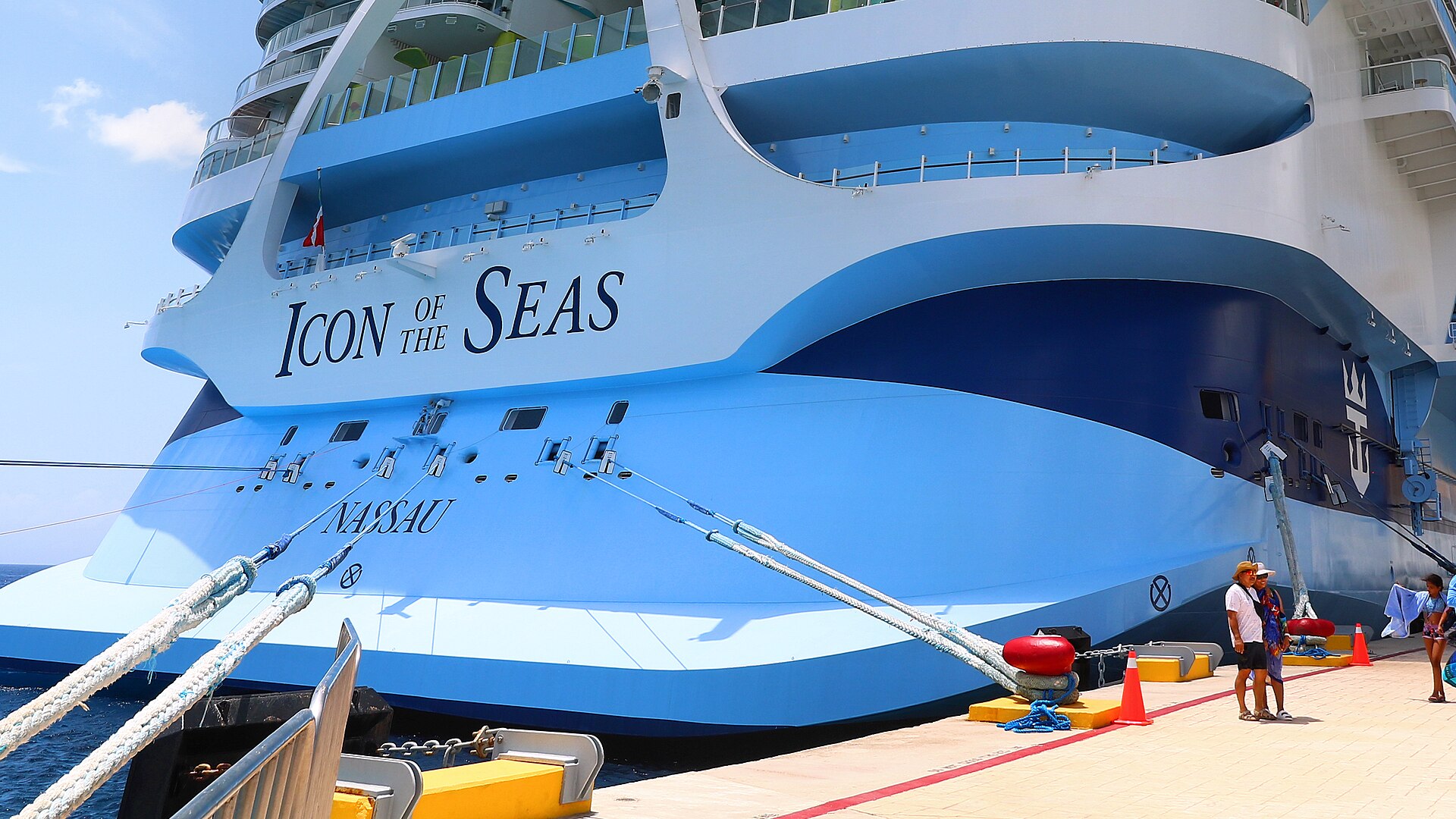 Lower aft decks of Icon of the Seas