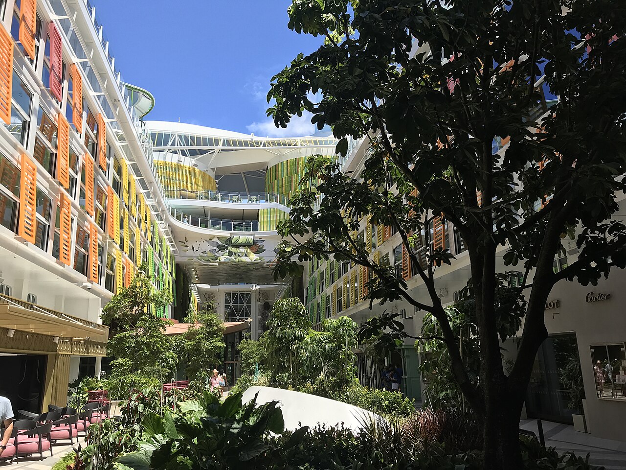 Central Park neighbourhood with live planting